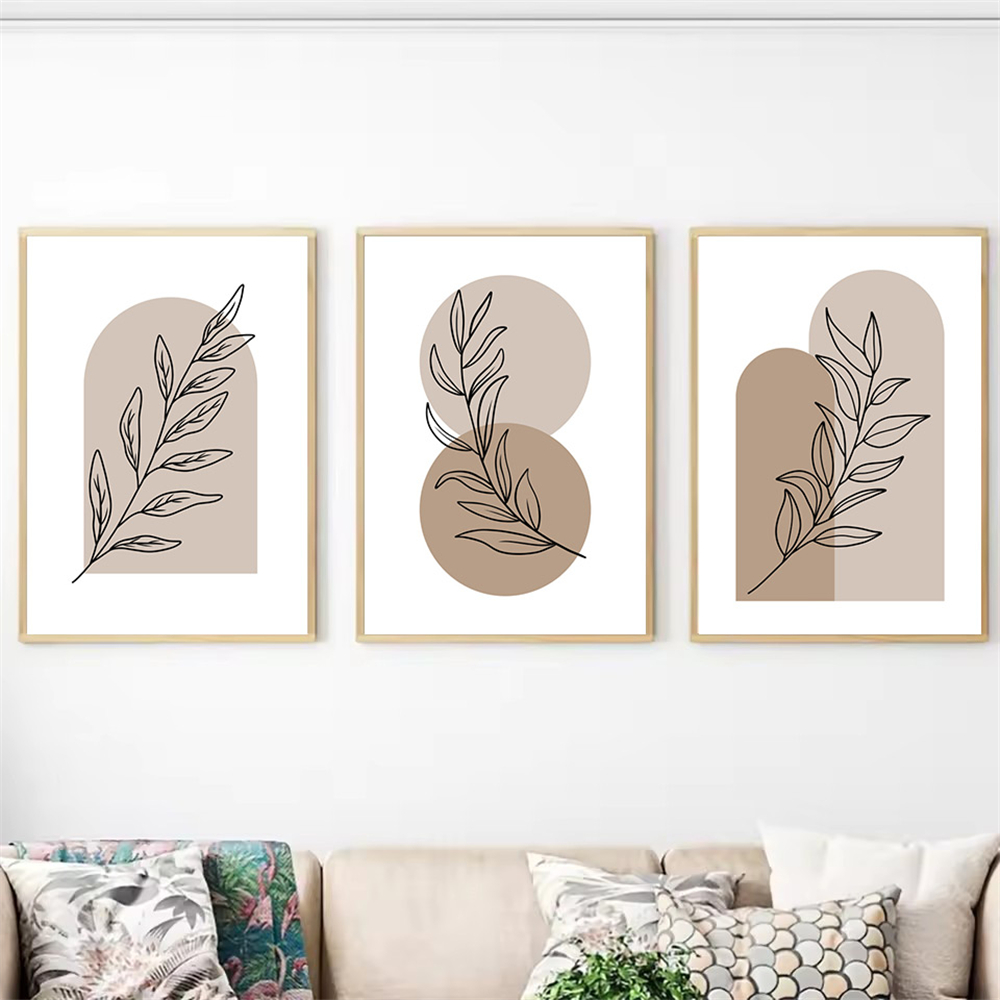 Live Plant Fertilizer - Modern Bohemia Brown Beige Geometric Poster