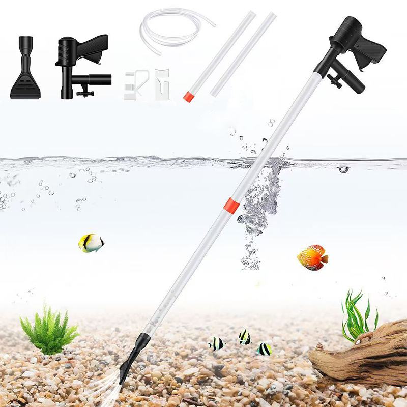 Gravel Vacuum Cleaner - Aquarium Fish Tank Water Change Pump