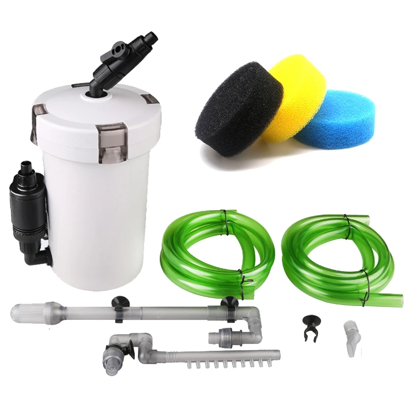 Aquarium Fish Usa - Ultra‑Quiet External Aquarium Filter Bucket HW‑602B