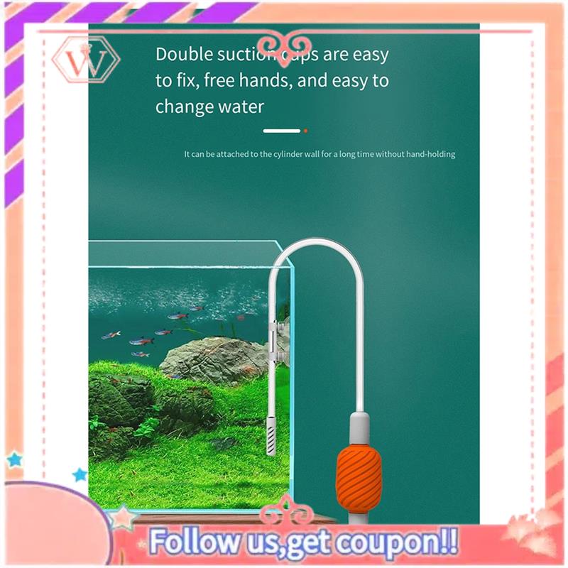 Gravel Vacuum Cleaner - Upgraded Aquarium Vacuum Gravel Cleaner, Manual