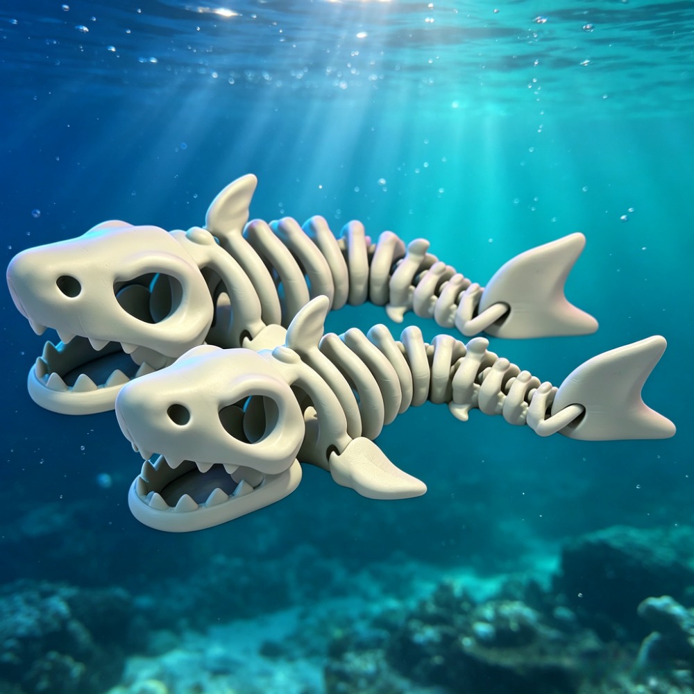 Shark Skeleton Aquarium Decor  - Aquarium Fish Items 评论和价格