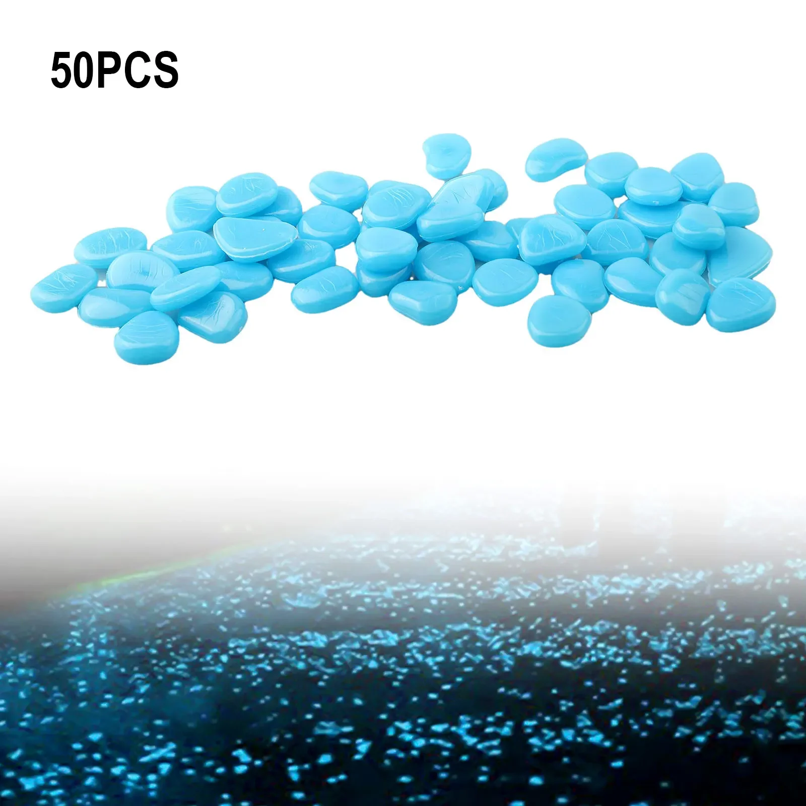 50PCS/Set Glow In The Dark Peb - Aquarium Fish That Glow In The Dark 评论和价格