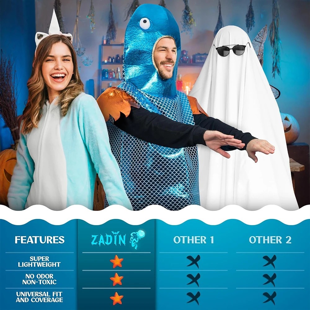 Shiny Blue Fish Costume Metall - Aquarium Fish Usa 评论和价格