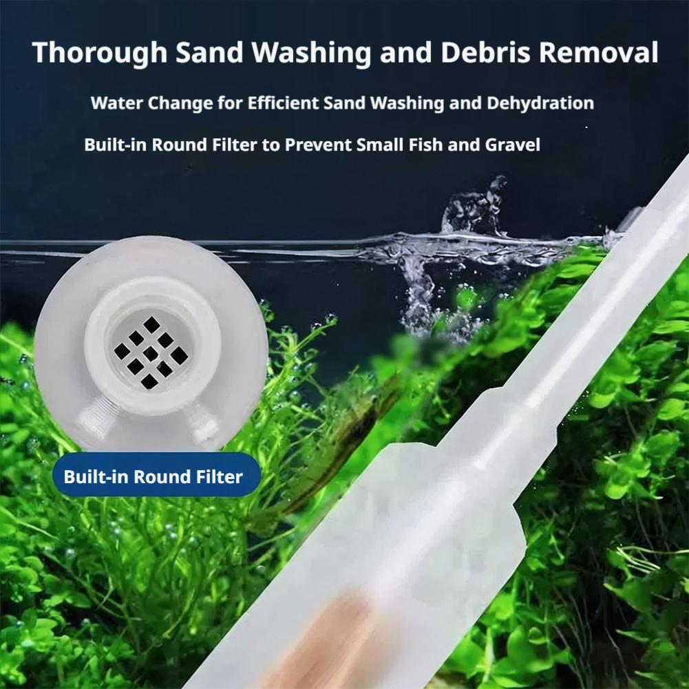 Manual Aquarium Siphon Fish Ta - Gravel Vacuum Cleaner 评论和价格