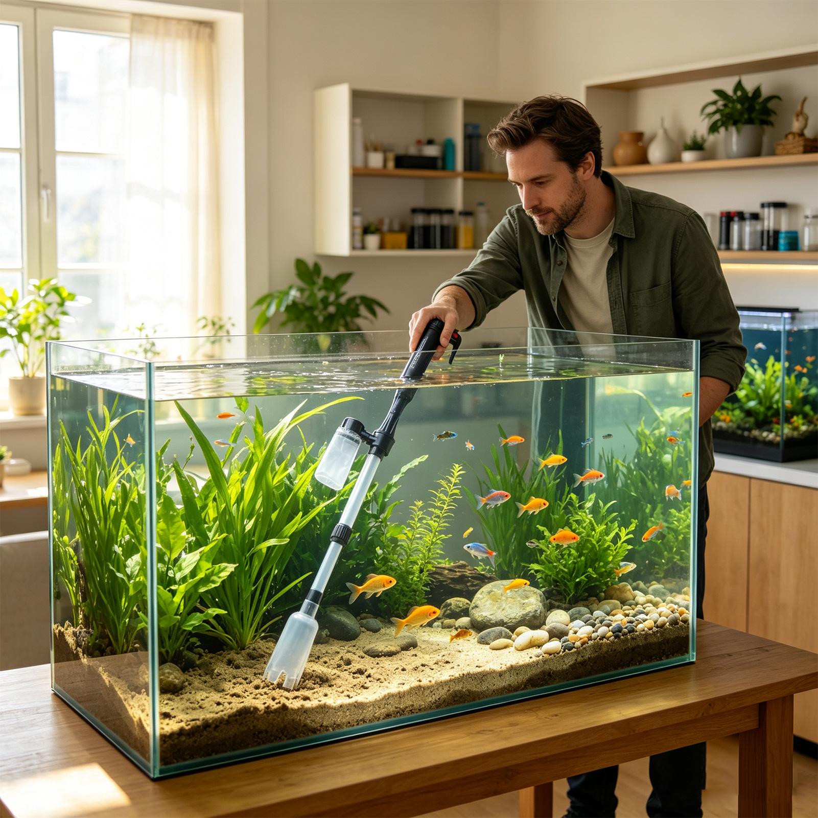 3 in 1 Aquarium Vacuum Gravel  - Gravel Vacuum Cleaner 评论和价格