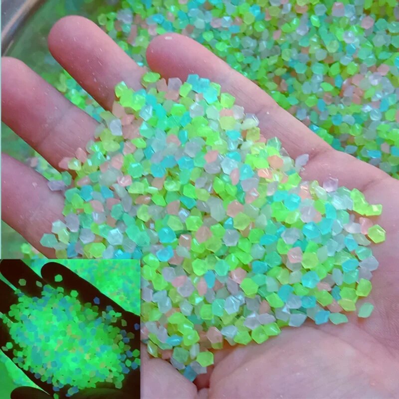 1000pcs 3-5mm Luminous Sand Gl - Aquarium Fish That Glow In The Dark 评论和价格