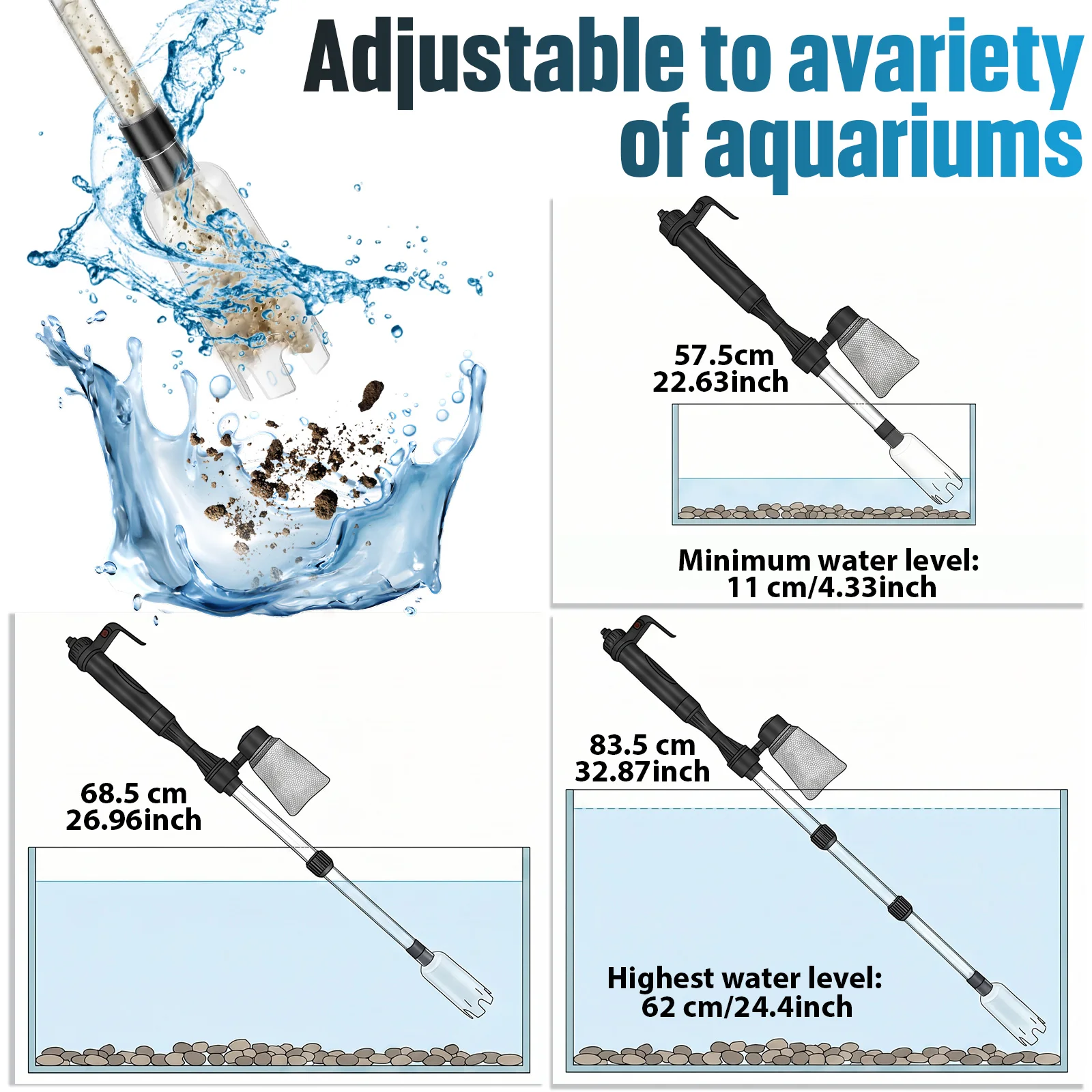 Aquarium Vacuum Gravel Cleaner - Gravel Vacuum Cleaner 评论和价格