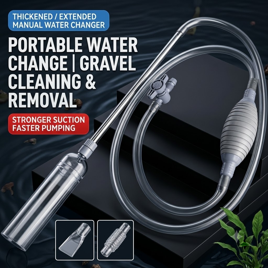 Aquarium Siphon, Manual Water  - Gravel Vacuum Cleaner 评论和价格