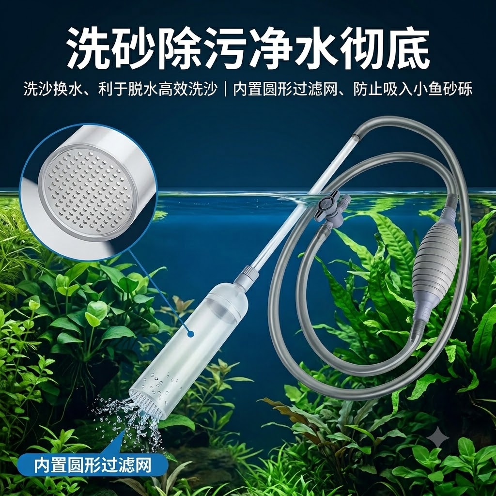Aquarium Siphon, Manual Water  - Gravel Vacuum Cleaner 评论和价格