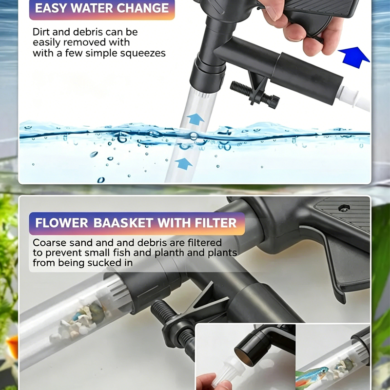 Aquarium Fish Tank Water Chang - Gravel Vacuum Cleaner 评论和价格