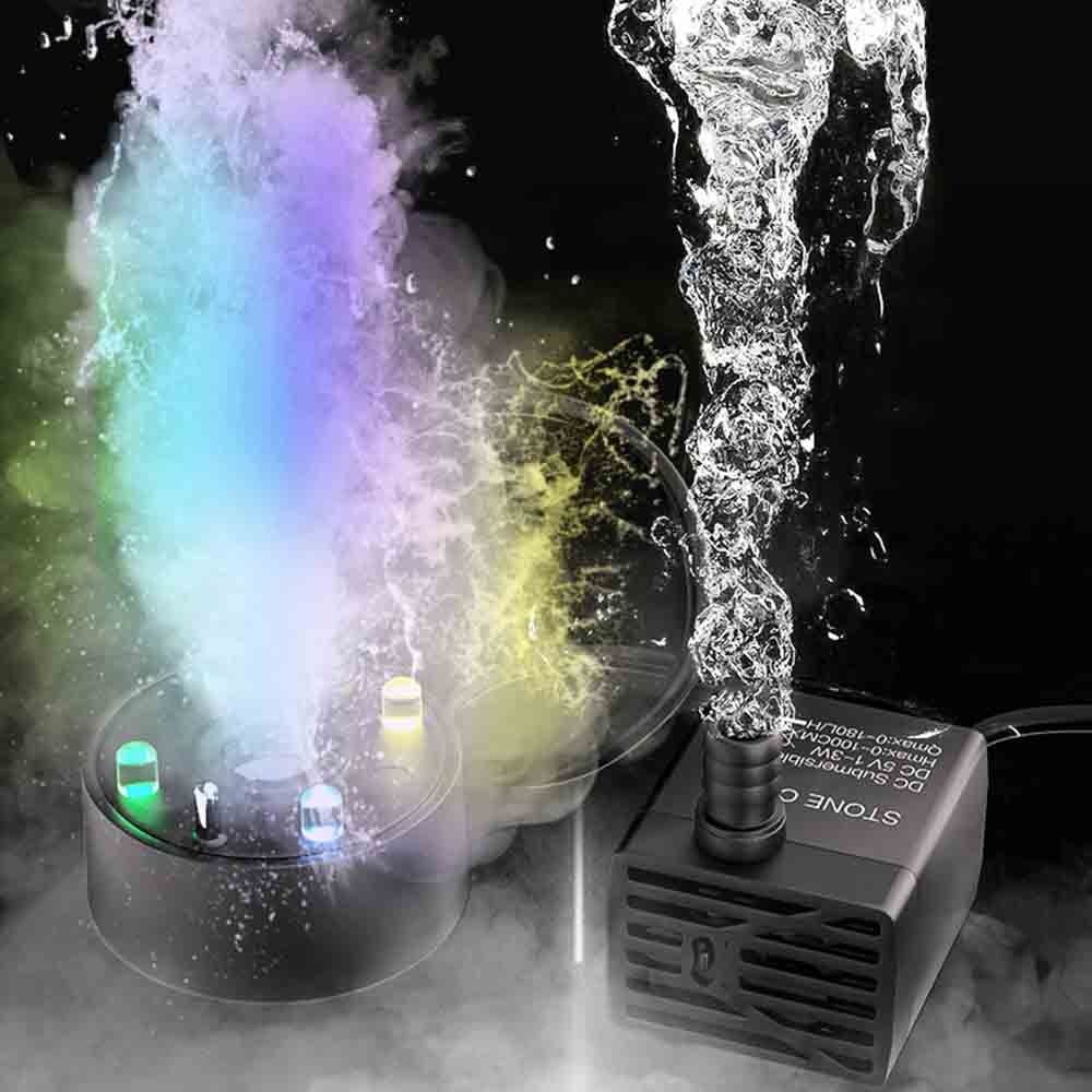 2-IN-1 Mist Maker Colorful LED - Aquarium Fish Light 评论和价格