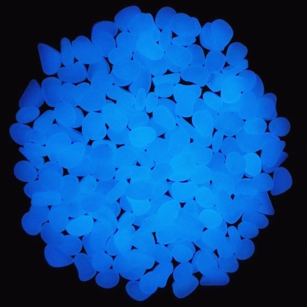 Fish Tank Rocks Glow Blue Pebb - Aquarium Fish Items 评论和价格