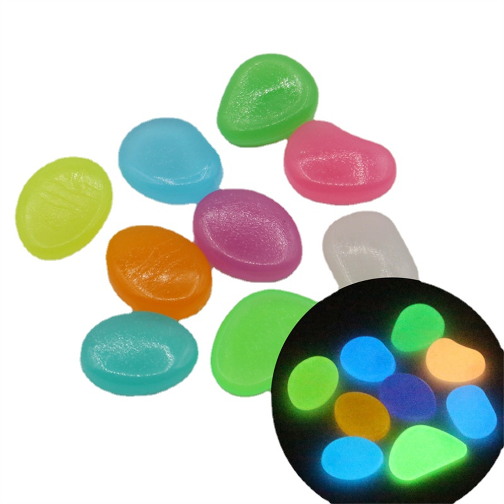 50pcs Luminous Stone Fluoresce - Aquarium Fish That Glow In The Dark 评论和价格
