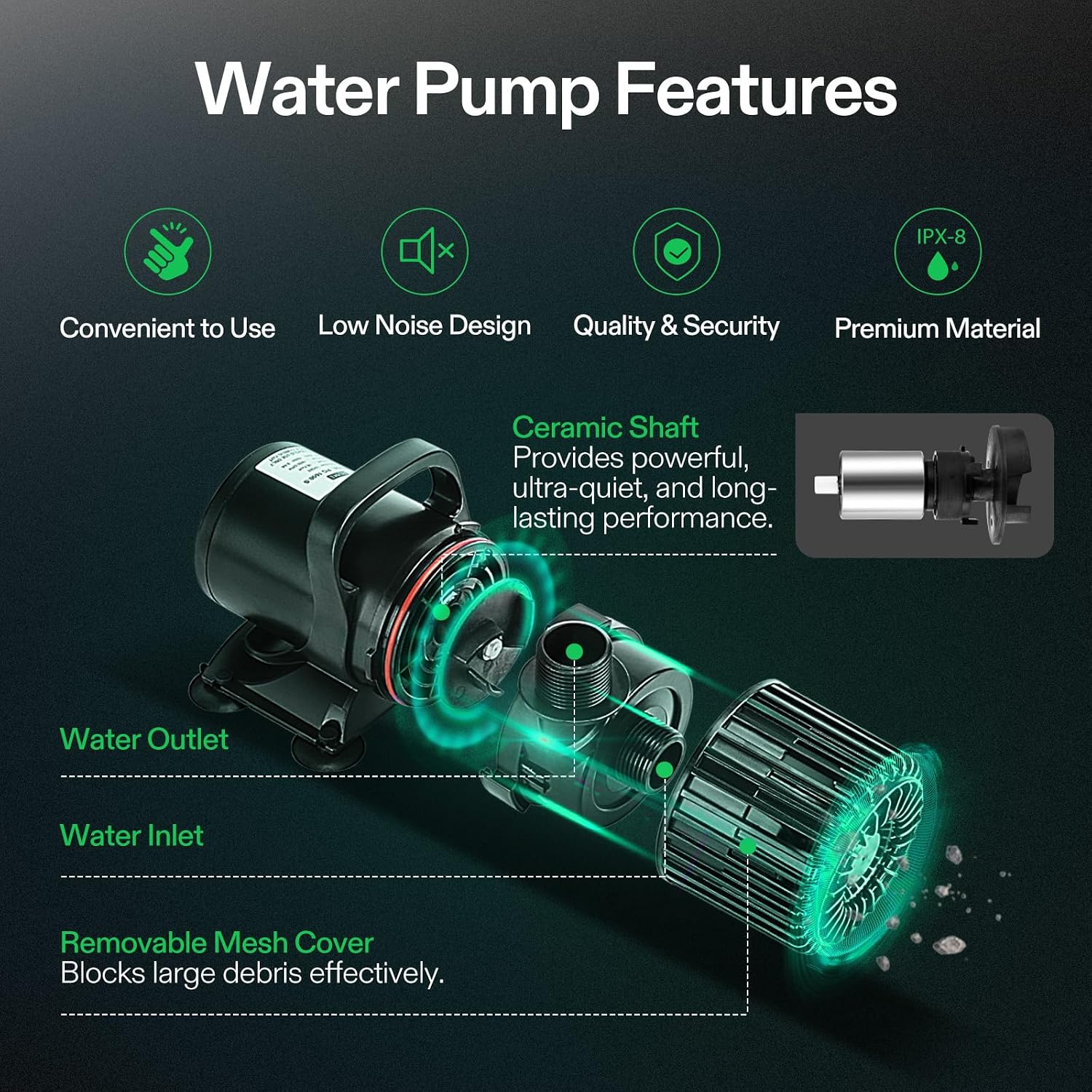 1600GPH Sub Water Pump for Pon - Aquarium Fish Usa 评论和价格